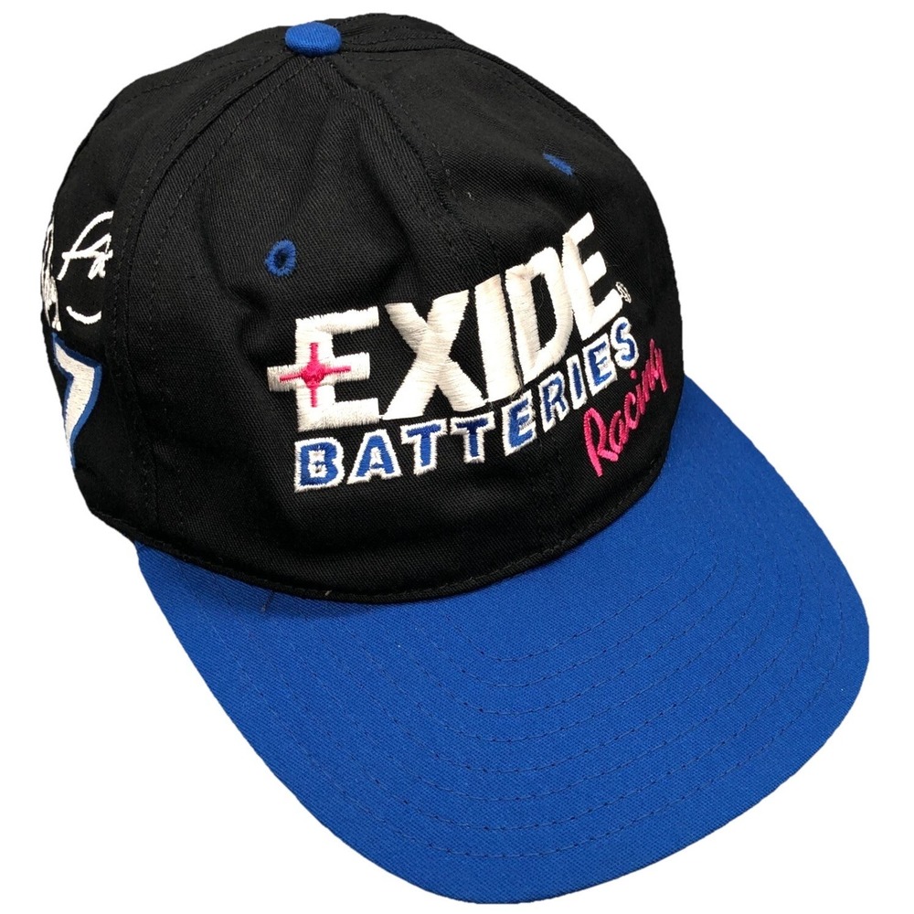 Vintage Nascar Hat Cap Snap Back Black‎ Blue Racing Winston Cup USA 90s Y2K 00s